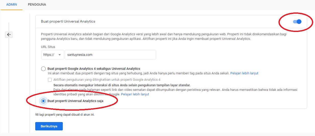 google analytics universal